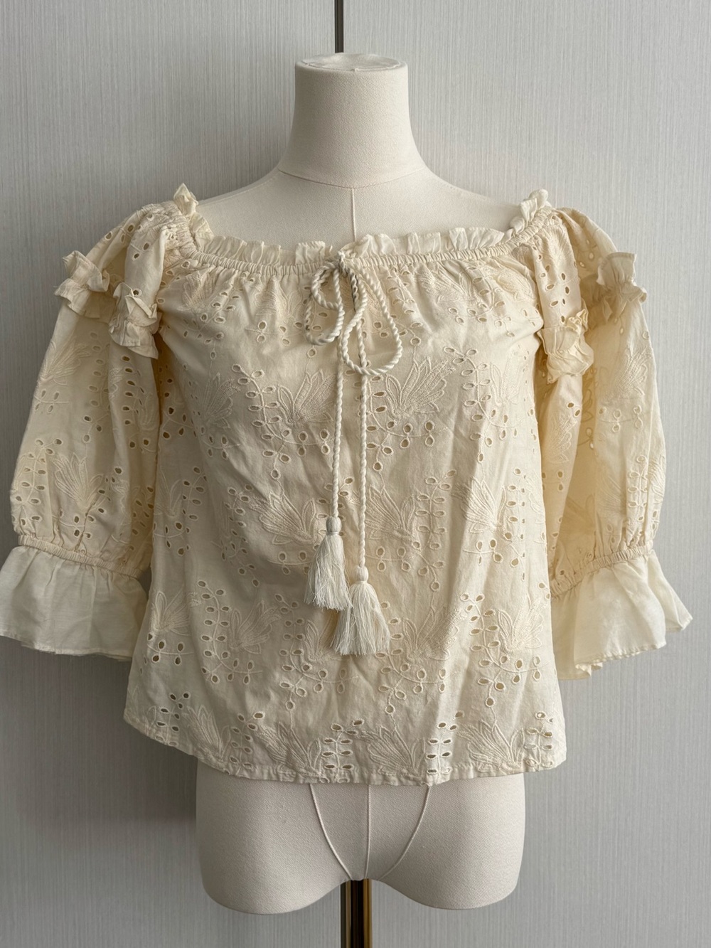 Anthropologie eyelet top